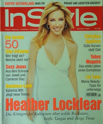 Instyle Germany Magazine October 2003 Heather Locklear, Женские иностранные журналы,Intpress