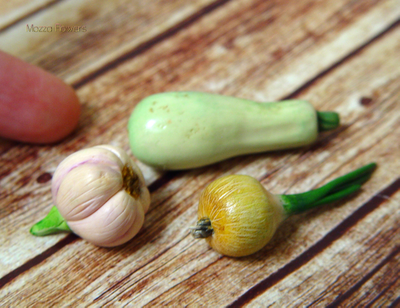 Овощи из полимерной глины улучшенные.