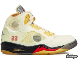 Off-White x Nike Air Jordan 5 Retro SP TD 'Sail' (40-45)