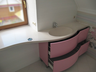 Подоконники и столешницы из жидкого камня