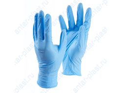 Перчатки нитриловые голубые (100 шт./упак.)