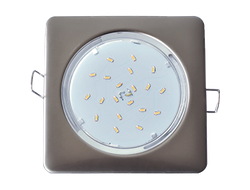 Светильник встраиваемый Ecola GX53 H4 Квадрат Жемчуг 41x107 FP53S4ECB