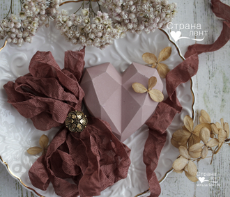 Шебби-лента Терракотовая от производителя "Страна лент"