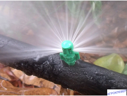 Микродождеватель,  сектор  полива 270 градусов, радиус 0,7-0,9м, расход 79-117л/ч при давлении 0,7-1,5 bar