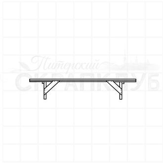 Штамп прозрачный для скрапа садовая скамейка