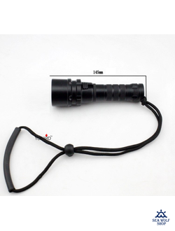 Фонарик для дайвинга Yupard-SH, T6-1000Lm, скользящ. выкл /белый