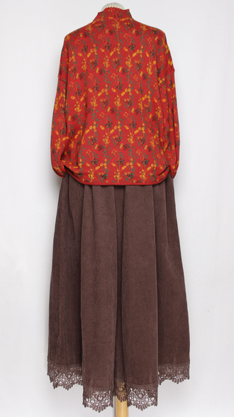 Джемпер  "ЦВЕТНОЙ СТОЙКА ПРОВАНС" коралл до р.54