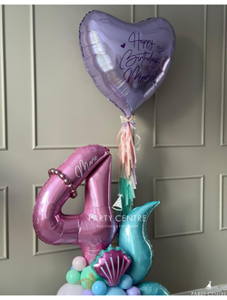 Комплект со стойкой с хвостиком и сердцем