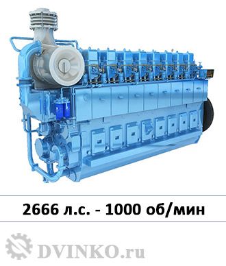 Судовой двигатель CW8250ZLC 2666 л.с. - 1000 об/мин