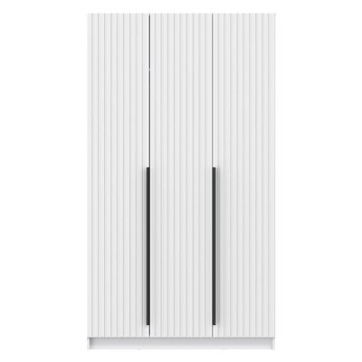 Брандо 67.15 (h2150) (3-х дв.) шкаф для одежды Белый матовый МДФ