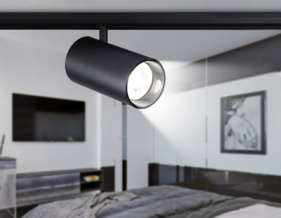 Светильник светодиодный трековый для шинопровода Magnetic GL 3846 BK черный IP20 30W 4200K 48V 24° D77*138