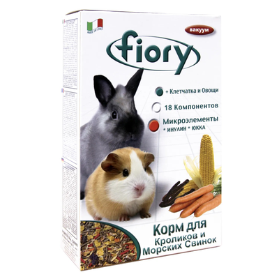 Fiory (Фиори) Conigli e cavie корм для морских свинок и кроликов, 850 г