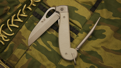 Складной нож Боцманский рукоять ABS, цвет серый