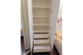 шкаф классика белый золото распашной