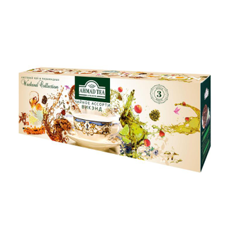 Чай Ahmad Tea Weekend collection ассорти 60 пакетиков