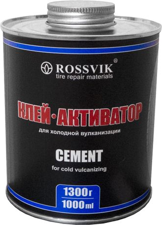Клей активатор ROSSVIK,1000 мл/1300 гр.(банка с кистью) (Rossvik)