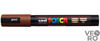 Акриловый Маркер Uni POSCA PC-5M 1,8-2,5мм, овальный наконечник, коричневый