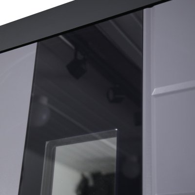 Стальная дверь   Снегирь с окном (терморазрыв 3к). Заказная модель.