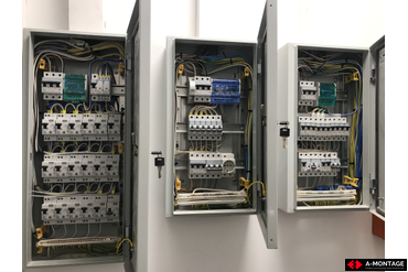 Распределительные щиты. Объект "Центральная городская детская библиотека", г. Самара, ул. Аэродромная, 16А