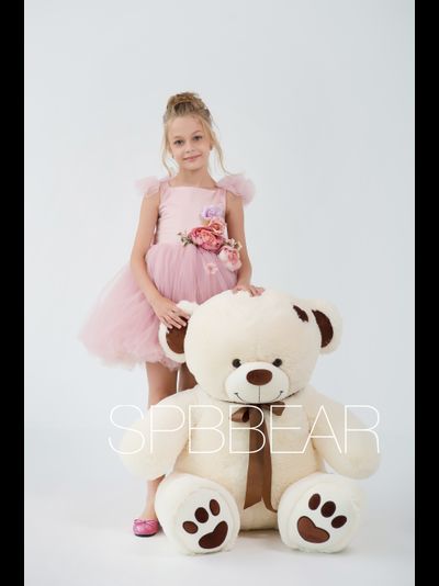 Большой плюшевый мишка 150 см бежевый Тони