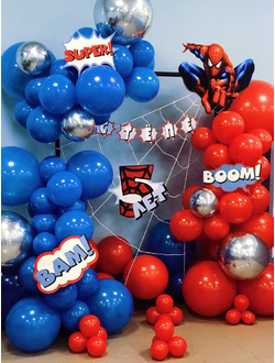 Фотозона из шаров, мини, Паук 150+110см