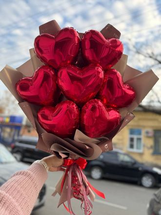 БУКЕТ ИЗ ВОЗДУШНЫХ ШАРОВ "БУКЕТ ЛЮБВИ"