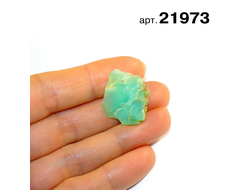 Хризопраз натуральный (необработанный) Казахстан арт.21973: 3,5г - 21*18*11мм