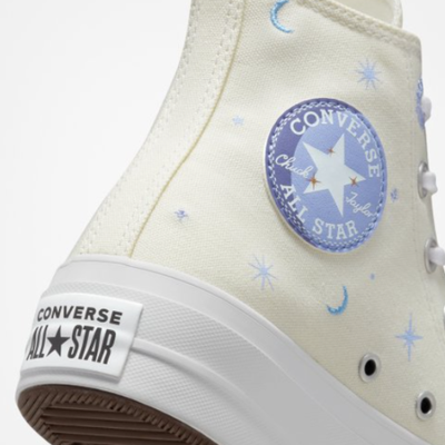 Мужские Кеды Converse Chuck Taylor All Star Lift 'Egret' с принтом A02895C
