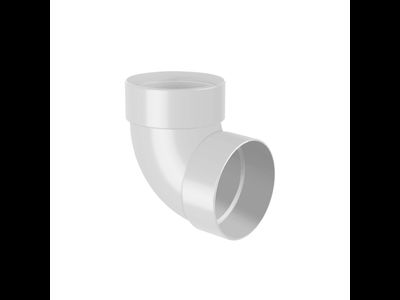 GIZA КОЛЕНО ТРУБЫ ДВУХМУФТОВОЕ 87°, ЦВЕТ БЕЛЫЙ