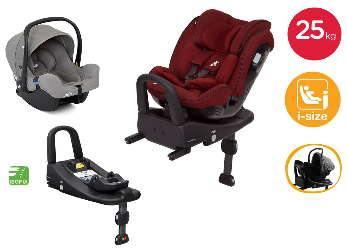 Joie Stages fix 3 в 1 автокресло + i-Base Advance +Joie i-snug для детей с рождения до 7 лет