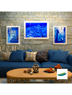 Три постера «Город цвета неба», «Улица Шавена» и «Синяя улочка» из коллекции «Дивные города».