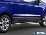 Защита порогов d57 для Ford Ecosport (2014-н.в.), RIVAL, Россия