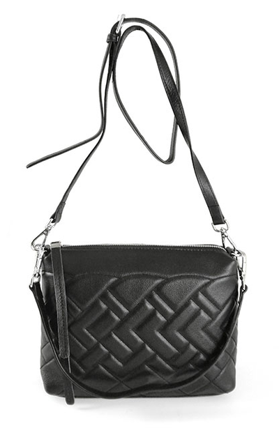 (АРТИКУЛ: 8493/1) СУМКА ЖЕНСКАЯ, КЛАТЧ, НЕБОЛЬШАЯ, НАТУРАЛЬНАЯ КОЖА, ЧЕРНАЯ, ДЛИННЫЙ РЕМЕНЬ ЧЕРЕЗ ПЛЕЧО