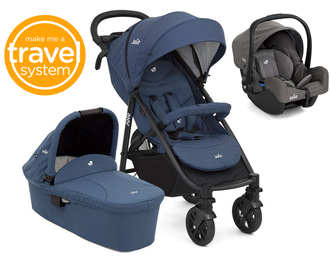 Joie Litetrax 4 коляска 3 в 1 автокресло Gemm +  спальный блок Joie Ramble