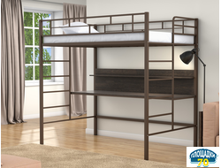 Кровать-чердак Амстердам 120 Коричневый