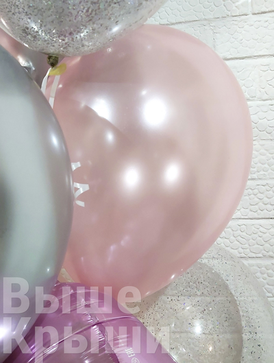 Воздушный шар розовый металлик от Sempertex