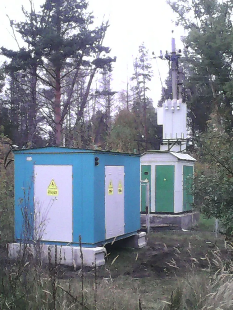 Монтаж ПКУ и КТП 630 кВА 10/0,4 кВ (Пункта коммерческого учета электроэнергии и трансформаторной подстанции). 