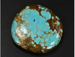 Бирюза, полировка плоская, США, Невада (27*27*5 мм, 6,5 г) №37845