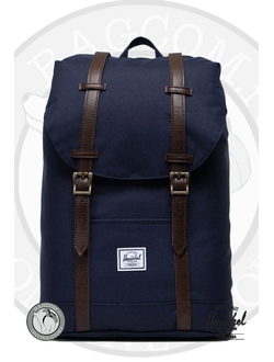 Herschel Retreat Mid Volume Peacoat/Chicory Coffee вид спереди