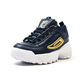 Кроссовки FILA DISRUPTOR 2 кожаные синие (36-40)