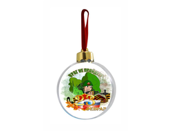 Шар елочный на 23 февраля №4