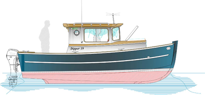 катер из фанеры Dipper 19