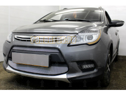 Защита радиатора Lifan X50 2015- (2 части) chrome