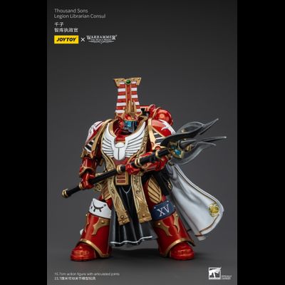 Библиарий-консул Тысячи Сынов (Warhammer Horus Heresy) - КОЛЛЕКЦИОННАЯ ФИГУРКА 1/18 Thousand Sons Legion Librarian Consul (JT6083) - JOYTOY