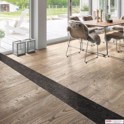 Паркетная доска Haro Дуб Табако Серый 530795 1-пол масло