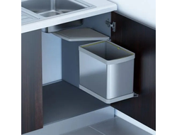 Ведро для мусора ALBIO навесное прямоугольное, нержавеющая сталь 16 л