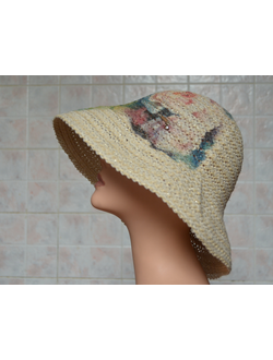 Шляпа женская с рисунком из коллекции женских головных уборов с рисунками