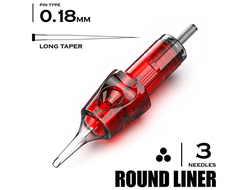 3 RLLT/0,18mm - Round Liner Long Taper "CNC"