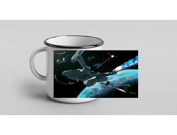 Кружка металлическая эмалированная Star Trek, Стартрек №5