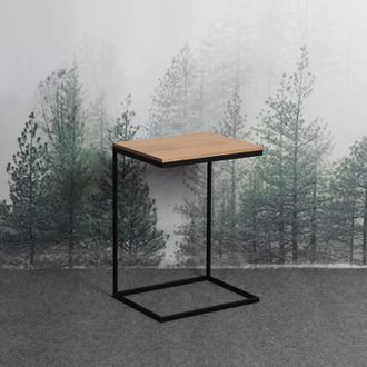 Приставной столик Poegle new black светлый дуб